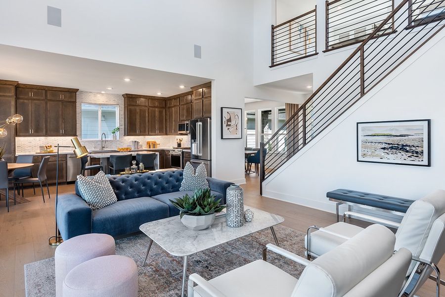 Representative furnished interior of a home built from the Amaretto by Taylor Morrison in Easton Park 60s, Austin (Image 7). Representative furnished interior of a home built from the Amaretto by Taylor Morrison in Easton Park 60s, Austin (Image 7).