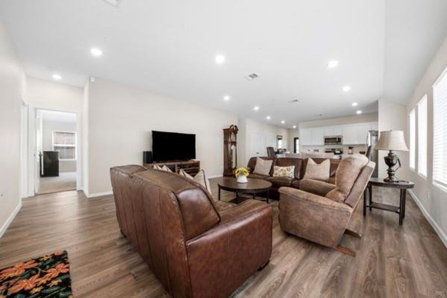 Furnished interior view inside a new home in Sterling Point at Baytown Crossings: Wildflower II Collection, Baytown (Image 17).