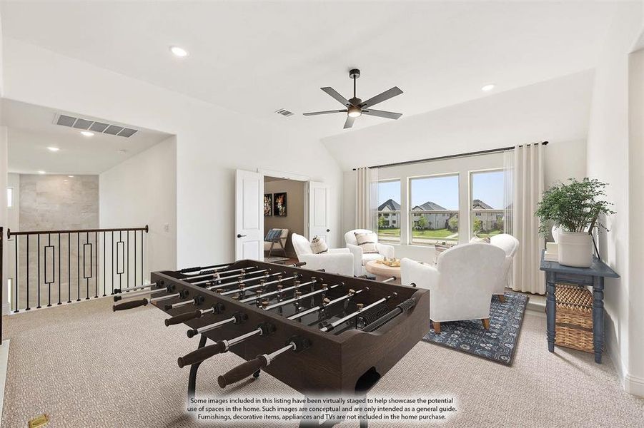 Furnished interior view inside a new home in Mosaic, Celina (Image 30). Furnished interior view inside a new home in Mosaic, Celina (Image 30).
