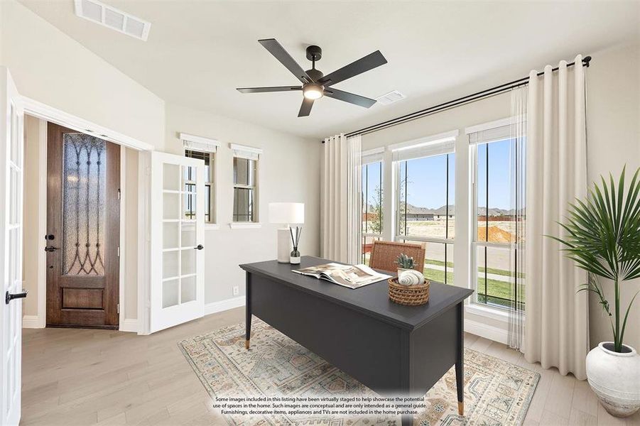 Furnished interior view inside a new home in Timberbrook 3B-4A, Justin (Image 4).