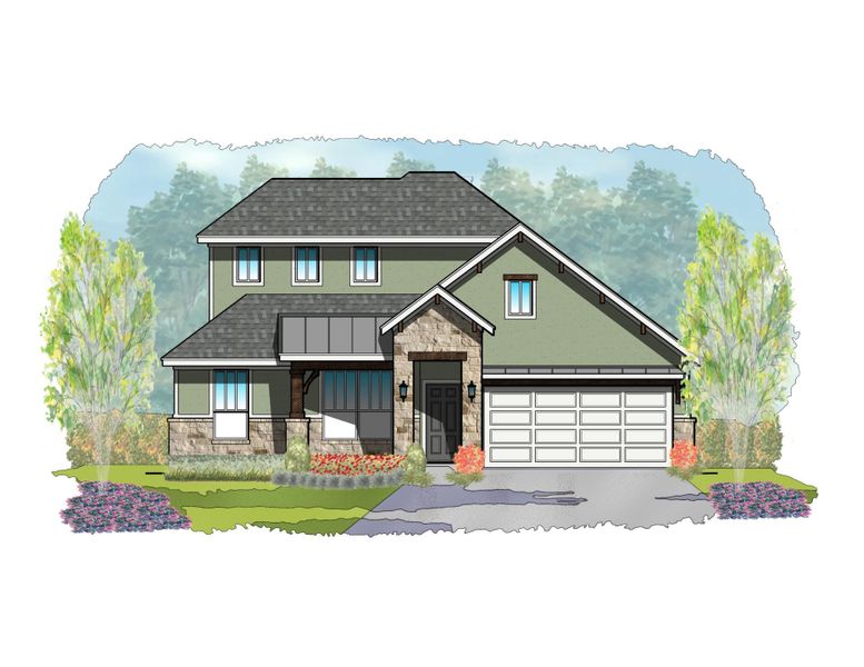 Representative exterior photo of a completed home built from the Andice by Steve Klein Custom Builder in TerraVista, Victoria, TX (Image 2). Representative exterior photo of a completed home built from the Andice by Steve Klein Custom Builder in TerraVista, Victoria, TX (Image 2).