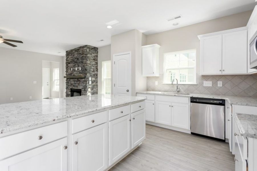 Representative furnished interior of a home built from the Freeport by Keystone Homes NC in Avondale, Greensboro (Image 8).