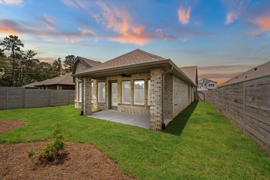 Exterior details and patio area of a home in Two Step Farm, Montgomery (Image 22).