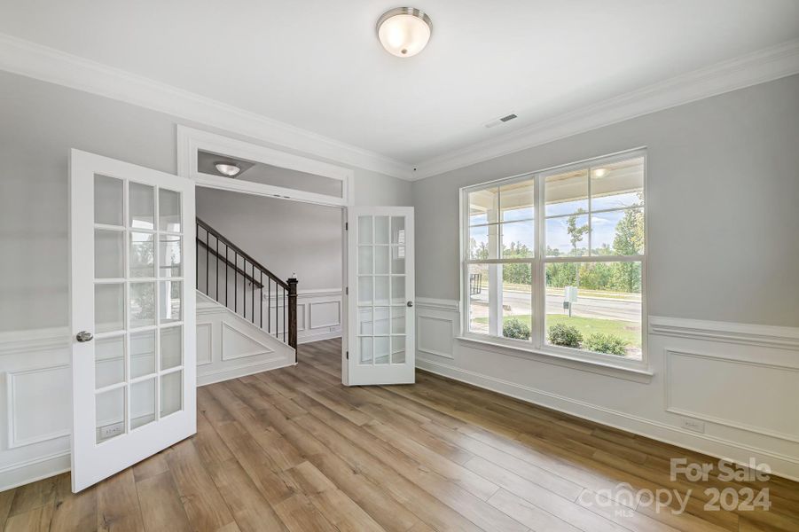 Office with French Doors