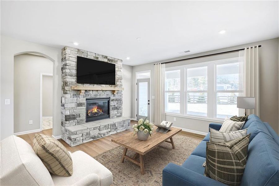 Furnished interior view inside a new home in Laurel Farms, Dallas (Image 19). Furnished interior view inside a new home in Laurel Farms, Dallas (Image 19).