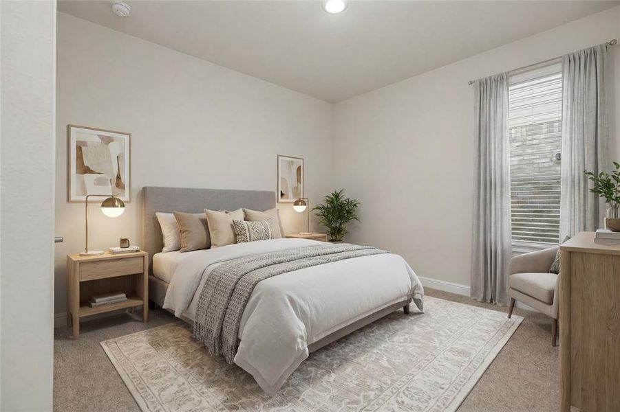 Furnished interior view inside a new home in Trails of Elizabeth Creek, Fort Worth (Image 12).