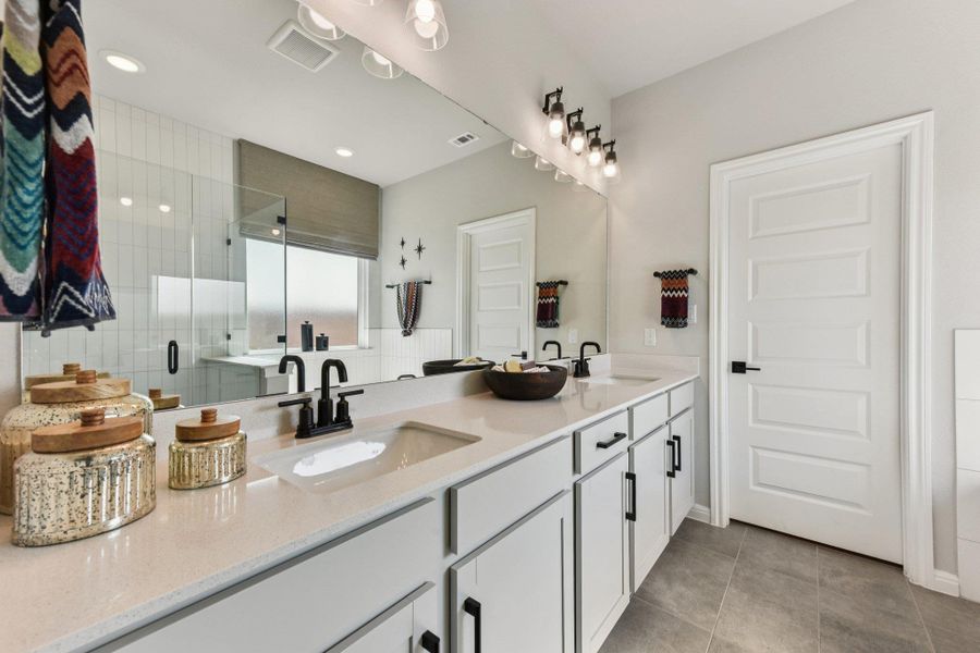 Furnished interior view inside a new home in La Cima, San Marcos (Image 26).