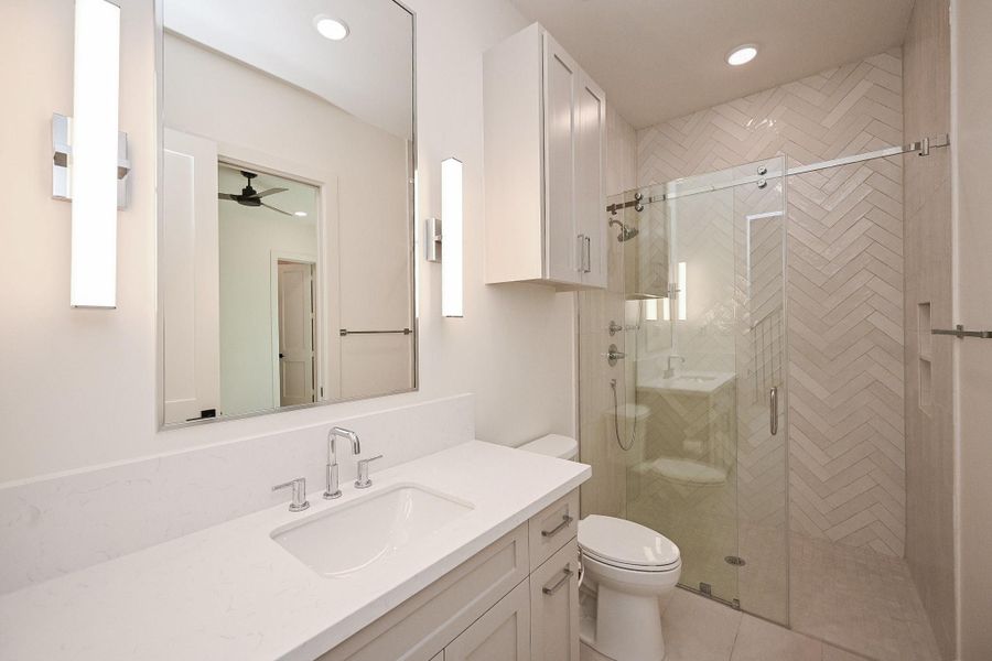1st Floor Full Bath with Walk in Shower.