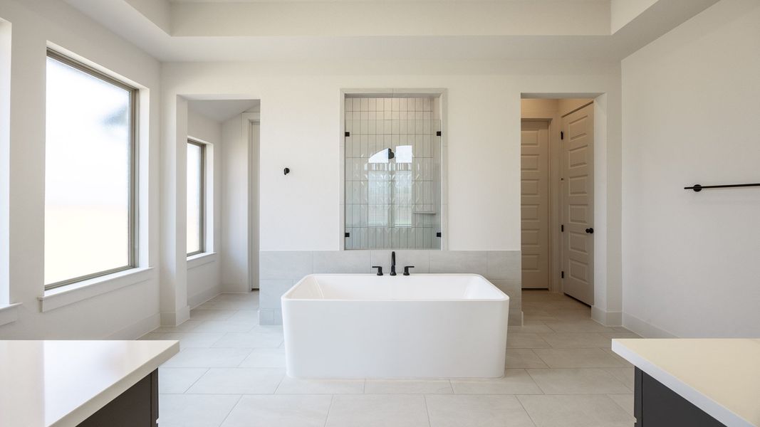 Furnished interior view inside a new home in The Colony, Bastrop (Image 8).