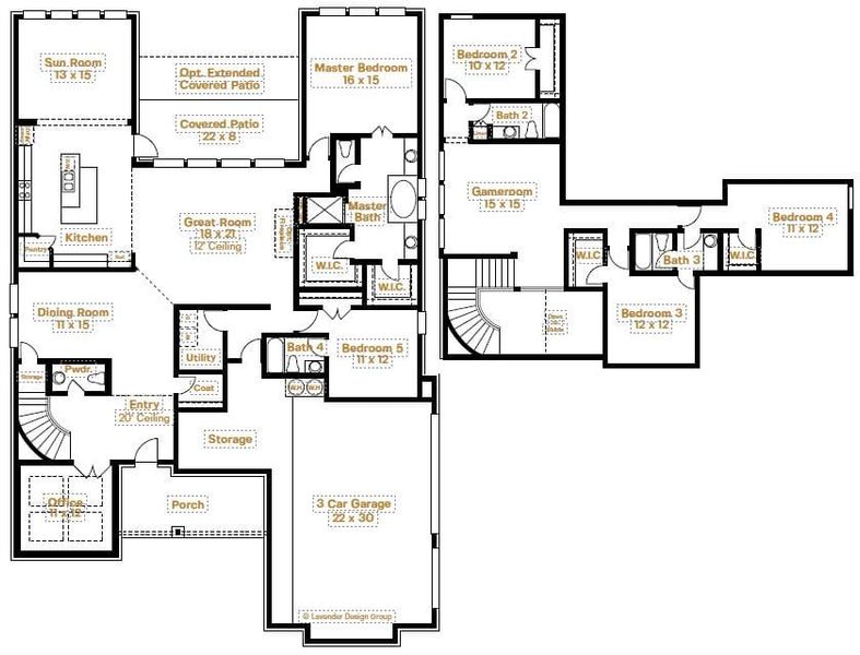 Carmel Floor Plan in Stewart's Forest, Conroe | Sitterle Homes Carmel Floor Plan in Stewart's Forest, Conroe | Sitterle Homes