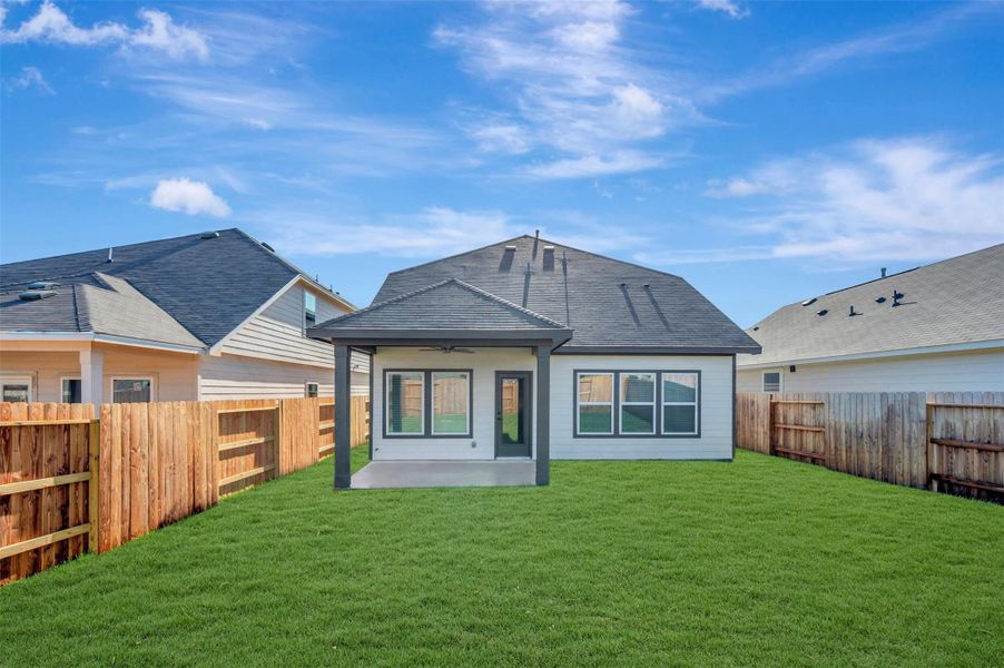 Exterior details and patio area of a home in Lone Star Landing, Montgomery (Image 22). Exterior details and patio area of a home in Lone Star Landing, Montgomery (Image 22).