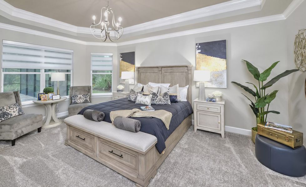 Furnished interior view inside a new home in The Reserve at Plantation Bay, Bunnell (Image 25).