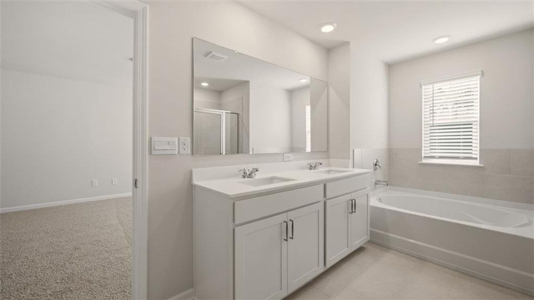 Furnished interior view inside a new home in Teamon Pointe, Griffin (Image 12).