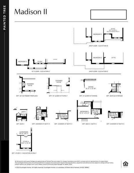 This wonderful home features the C elevation, optional slider at family, 5th bed & bath plus so much more!