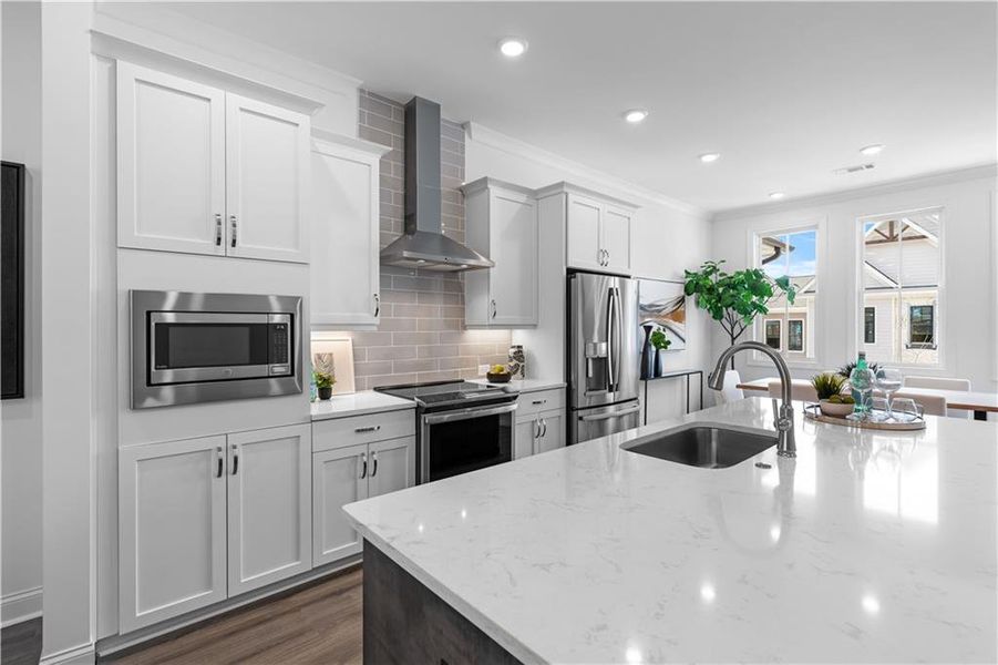 Furnished interior view inside a new home in Waterside Condos, Peachtree Corners (Image 27).