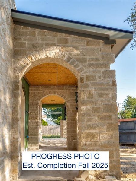 Progress Photo, Estimated Completion Fall 2025. Front Exterior