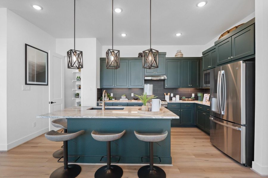 Furnished interior view inside a new home in Sienna, Missouri City (Image 19).