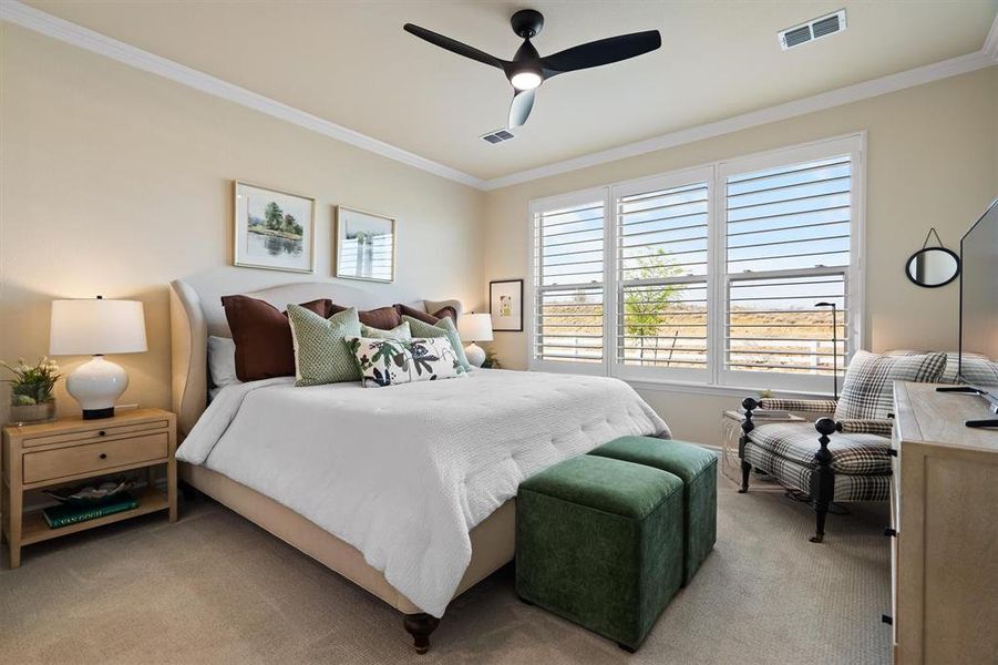 Furnished interior view inside a new home in Robson Ranch Texas, Denton (Image 11).