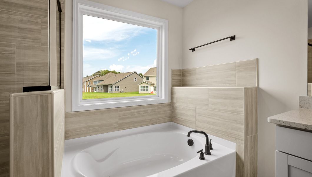 Representative furnished interior of a home built from the FLEETWOOD by D.R. Horton in Cottonwood Ridge, Piedmont (Image 17).