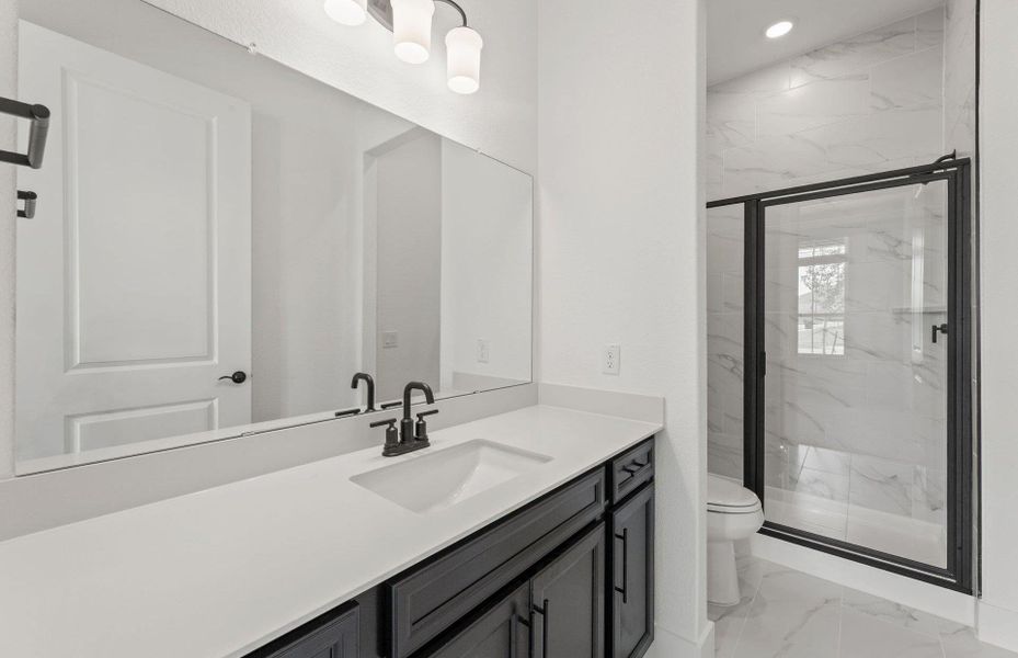 Furnished interior view inside a new home in 6 Creeks, Kyle (Image 11). Furnished interior view inside a new home in 6 Creeks, Kyle (Image 11).