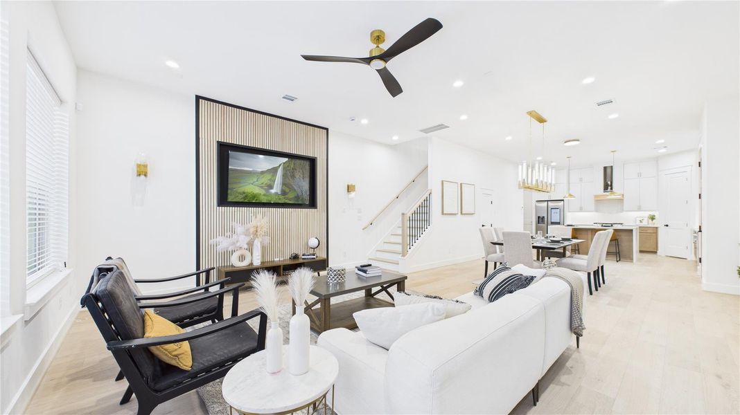 Furnished interior view inside a new home in , Houston (Image 9). Furnished interior view inside a new home in , Houston (Image 9).