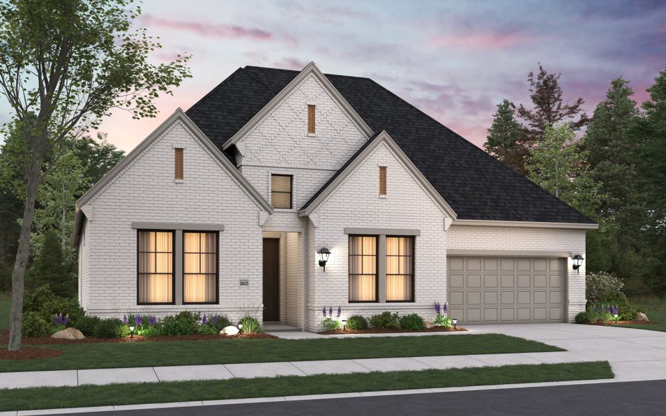 Front exterior of a home in the Hunters Crossing 60s community, located in Sealy, TX (Image 12).