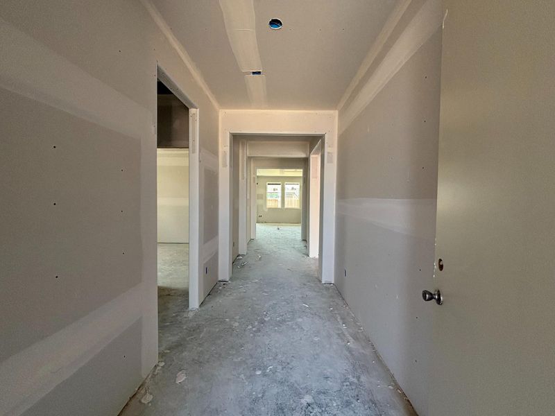 Construction progress - entryway