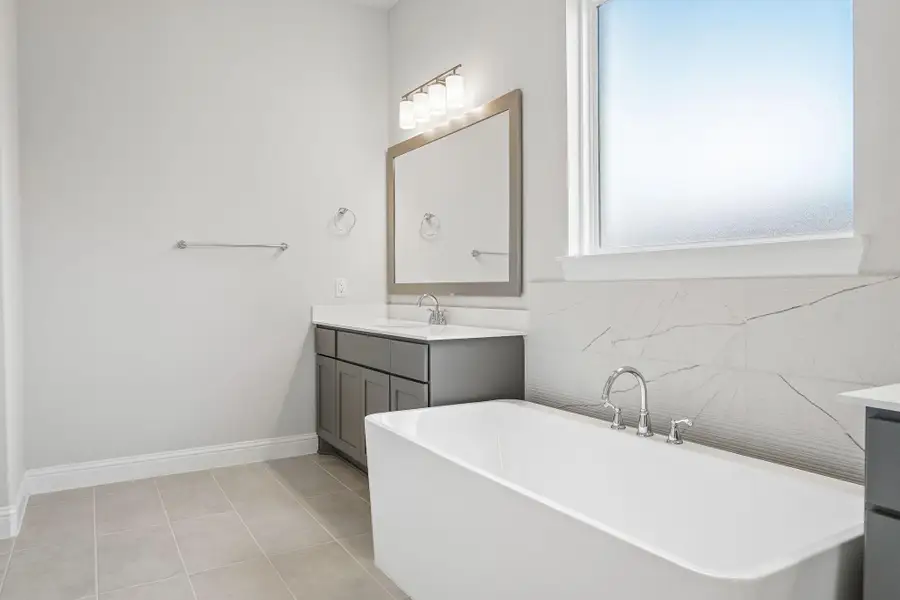 Furnished interior view inside a new home in WILDTREE 60', Montgomery (Image 9).