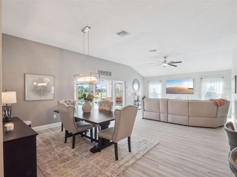 Furnished interior view inside a new home in , The Villages (Image 9).