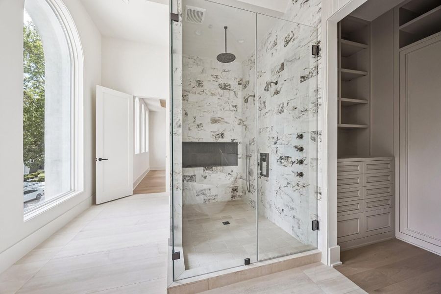 Large Walk-In Shower.