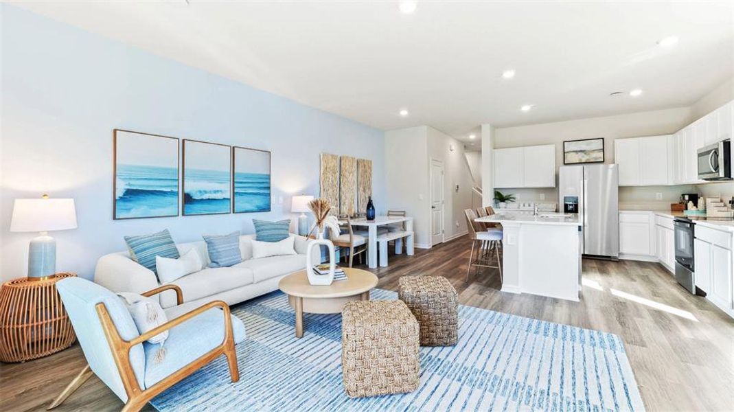 Furnished interior view inside a new home in Oasis at Longwood Run, Sarasota (Image 5).