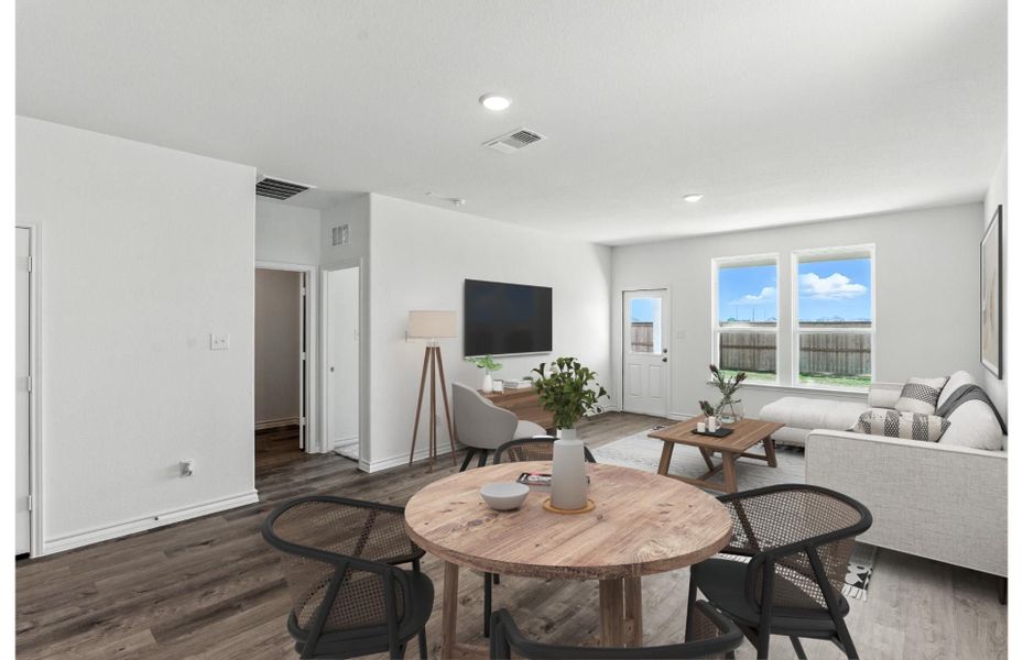 Representative furnished interior of a home built from the Dinero by Centex in Davis Ranch, San Antonio (Image 10).