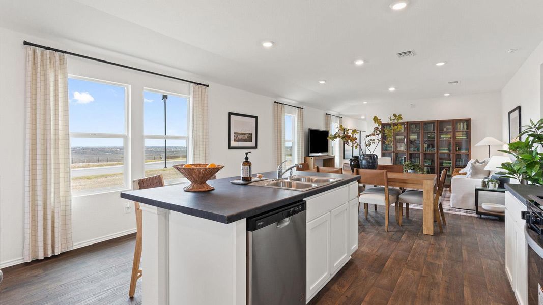 Furnished interior view inside a new home in Wayside, Uhland (Image 23).