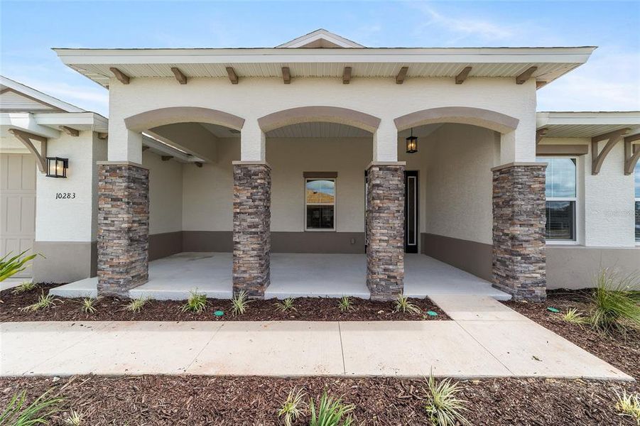 Exterior details and patio area of a home in On Top of the World Communities, Ocala (Image 3). Exterior details and patio area of a home in On Top of the World Communities, Ocala (Image 3).