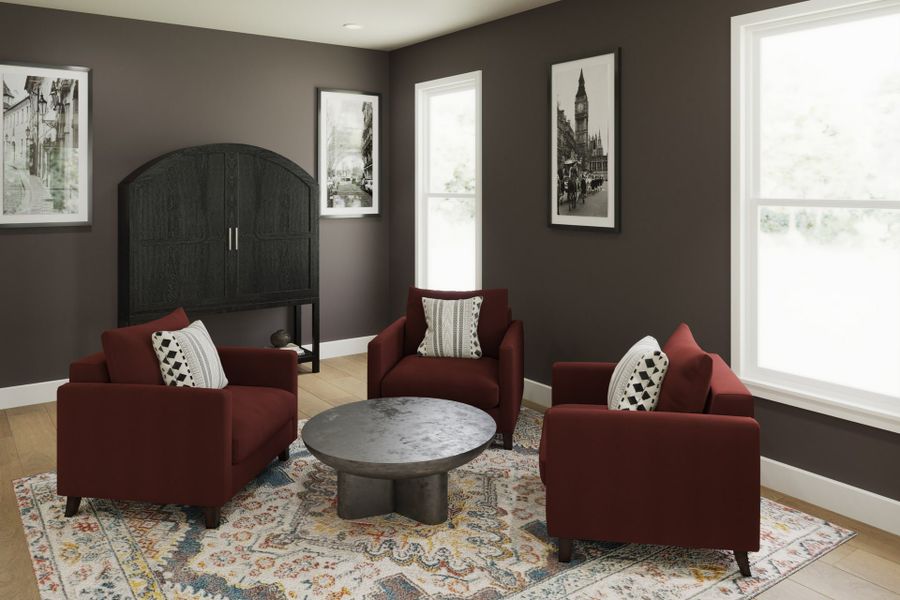 Representative furnished interior of a home built from the Carrington by Fischer Homes in The Dunes at Sandbar, Santa Rosa Beach (Image 5).