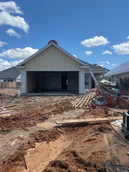 In-progress construction of a new home in River's Edge, Conroe, TX (Image 18).