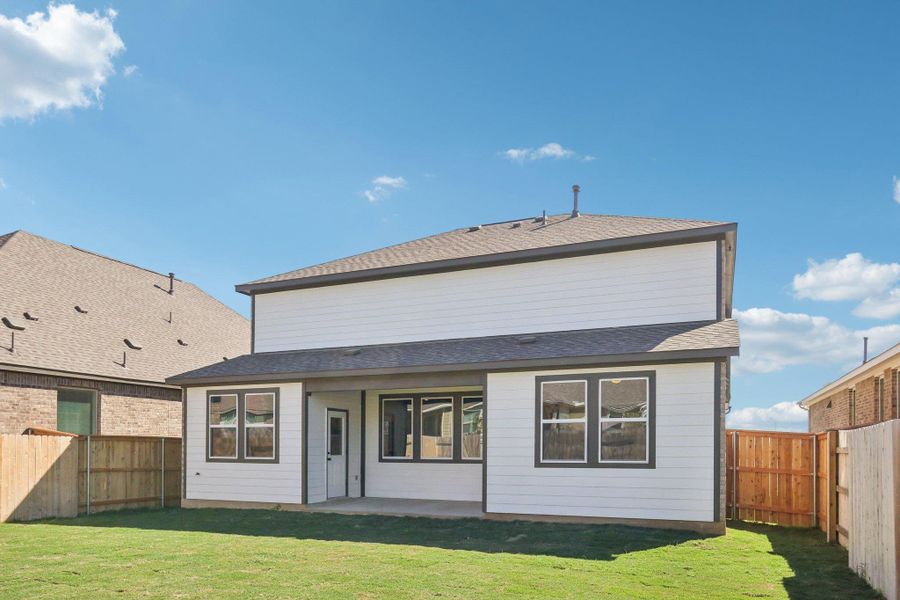 Exterior details and patio area of a home in Berry Creek Highlands, Georgetown (Image 4). Exterior details and patio area of a home in Berry Creek Highlands, Georgetown (Image 4).