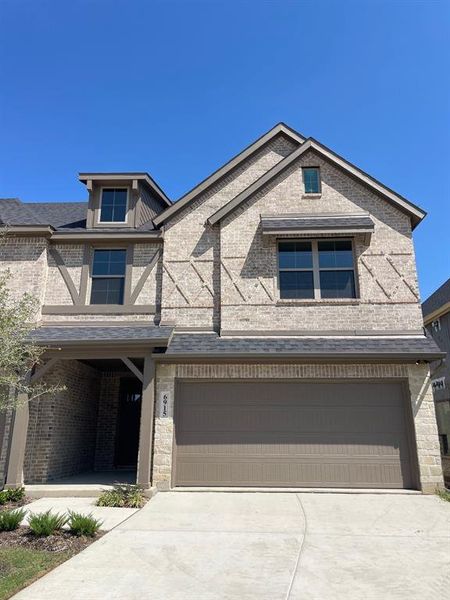 View of front of house featuring concrete driveway, a garage, brick siding, and roof with shingles View of front of house featuring concrete driveway, a garage, brick siding, and roof with shingles