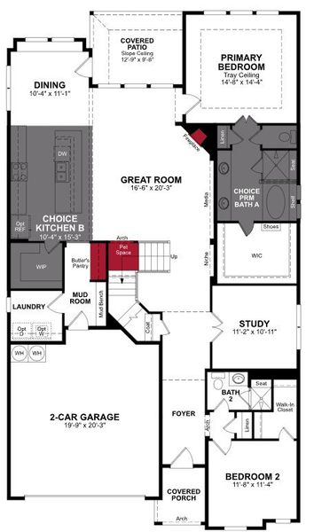 2D floor plan layout of this home in Valencia on the Lake, Little Elm, TX (Image 2). 2D floor plan layout of this home in Valencia on the Lake, Little Elm, TX (Image 2).