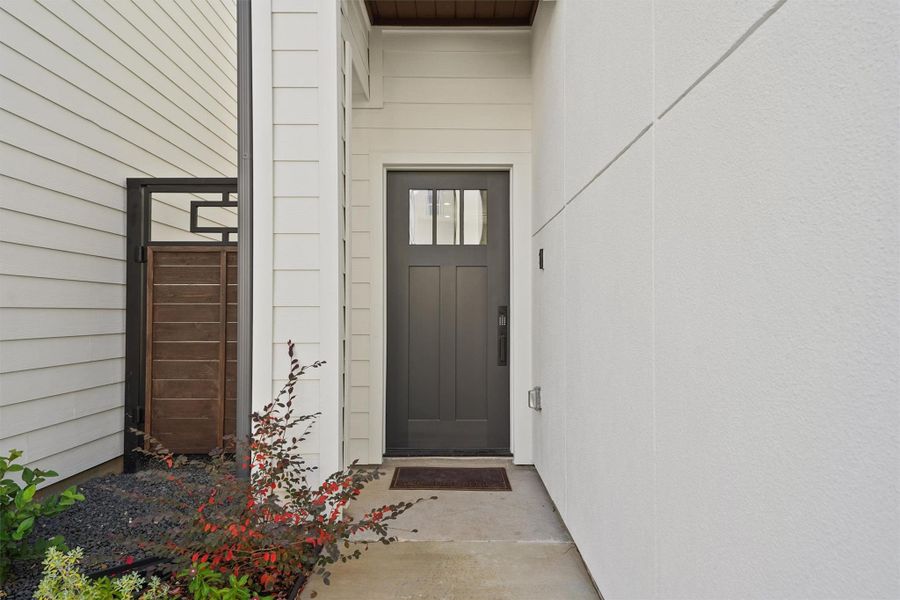 Exterior details and patio area of a home in , Houston (Image 2). Exterior details and patio area of a home in , Houston (Image 2).