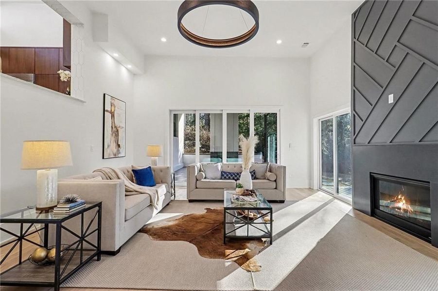 Furnished interior view inside a new home in , Atlanta (Image 16). Furnished interior view inside a new home in , Atlanta (Image 16).