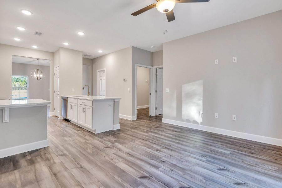 Representative furnished interior of a home built from the New Haven Town A by Ernest Homes in New Haven At Belmont Glen, Guyton (Image 12). Representative furnished interior of a home built from the New Haven Town A by Ernest Homes in New Haven At Belmont Glen, Guyton (Image 12).