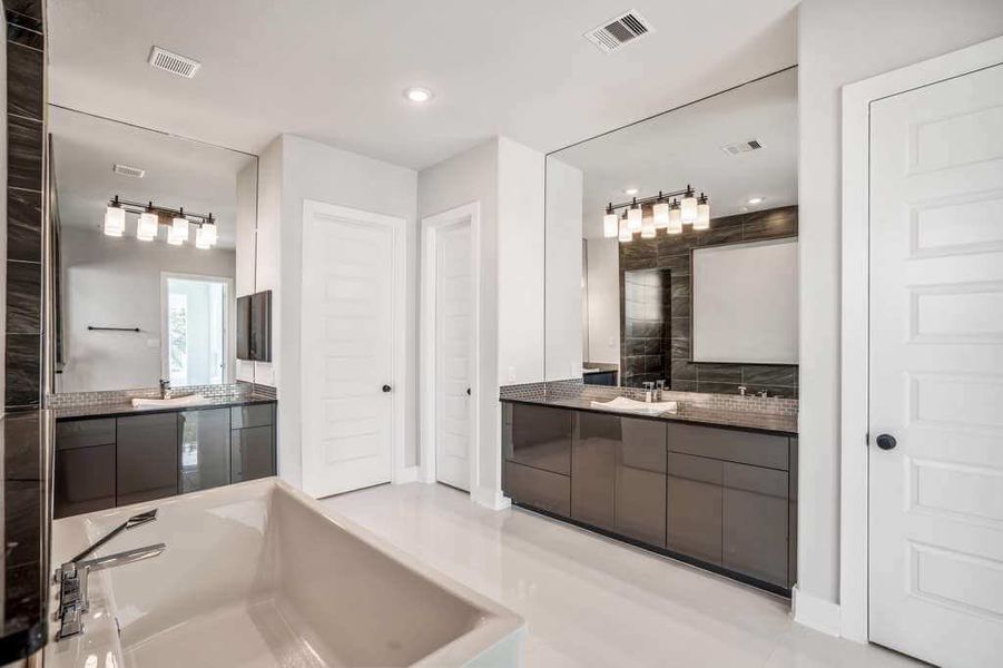 Furnished interior in a model home at Briarley in Montgomery (Image 21).