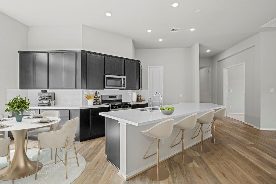 Furnished interior view inside a new home in The Trails, New Caney (Image 14).