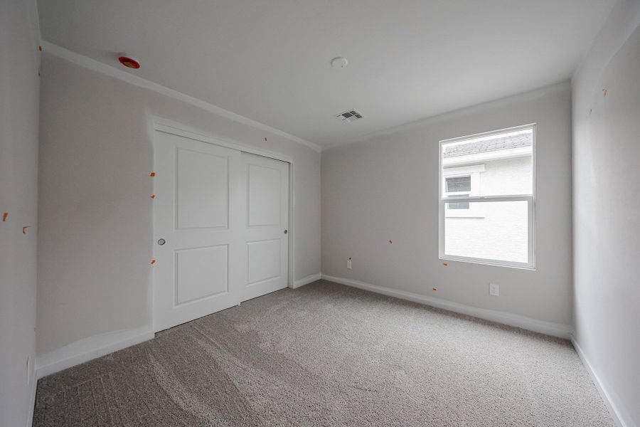 A room with white doors. A room with white doors.