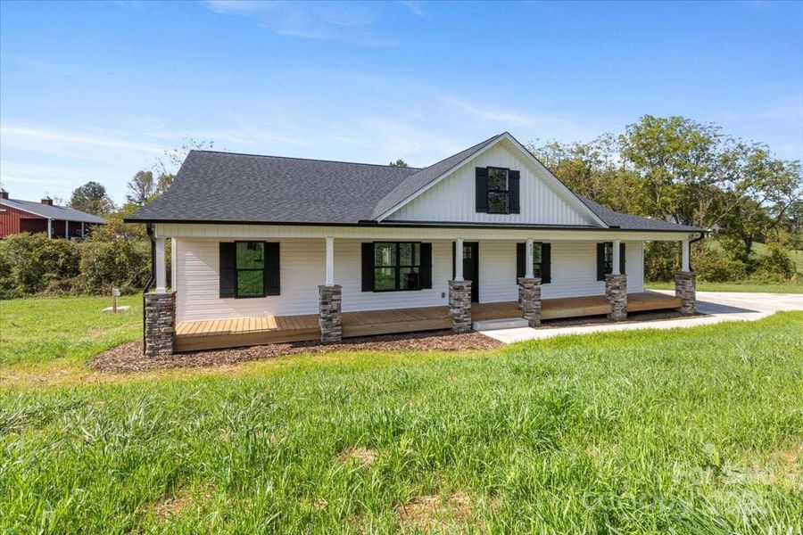 Exterior details and patio area of a home in , Marshall (Image 22).