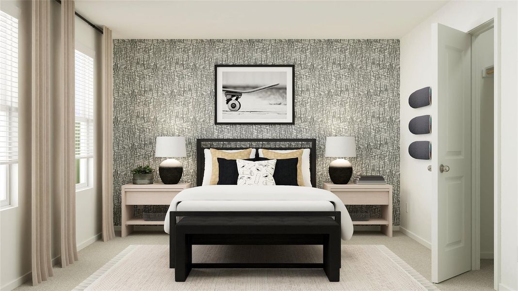 Furnished interior view inside a new home in Synova, Crosby (Image 5).