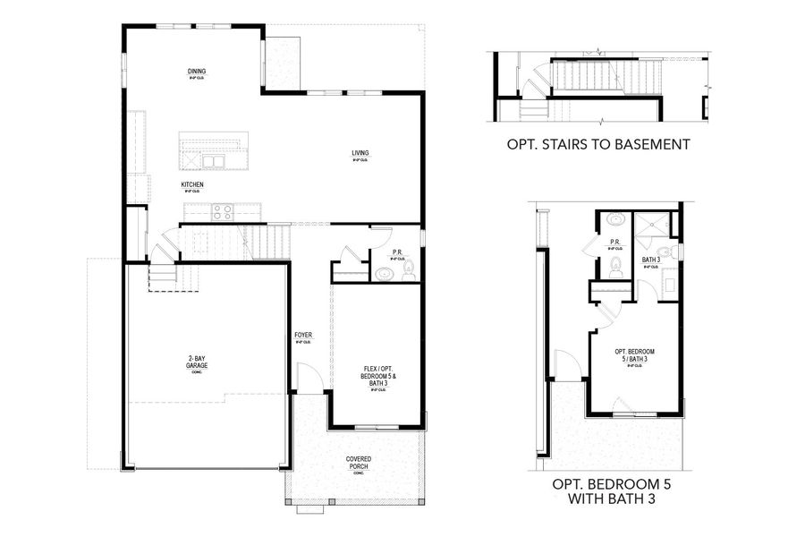 2D floor plan layout of this home in Granary, Johnstown, CO (Image 4).