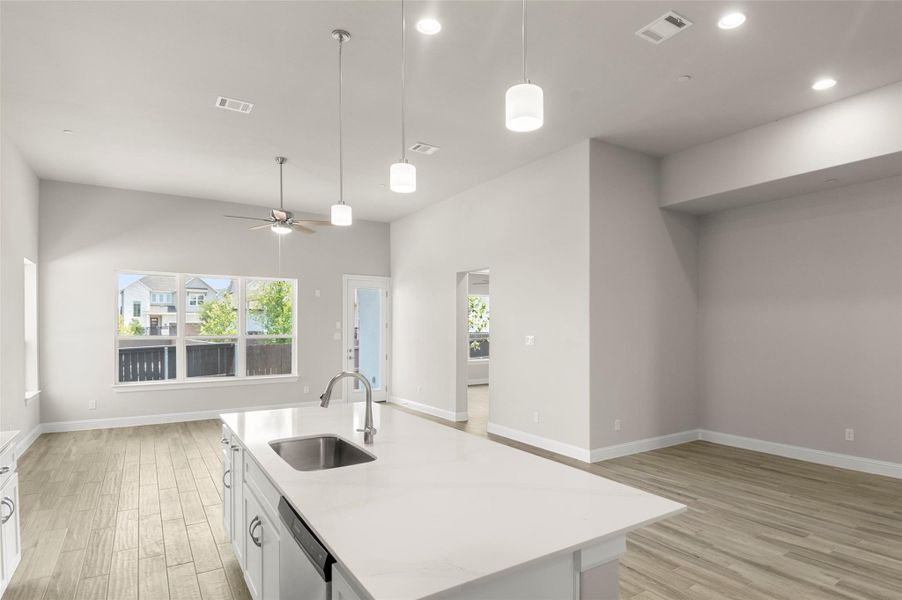 Furnished interior view inside a new home in Cross Creek, Cedar Park (Image 13).