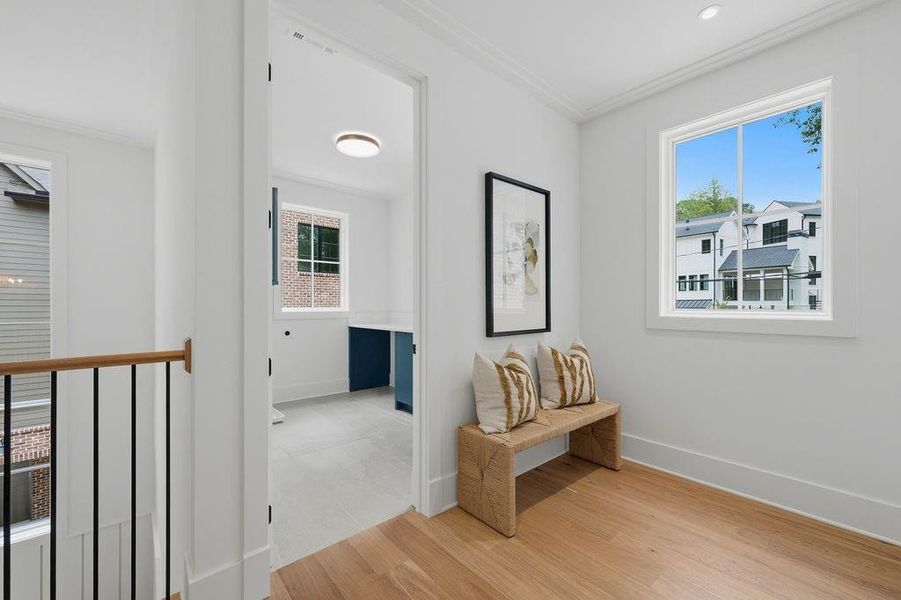 Furnished interior view inside a new home in , Atlanta (Image 64).